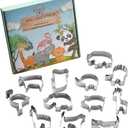 Stainless Steel Cookie Cutters Set 12 Pieces - Easter Decorations Baking Tools, Sturdy Versatile Shapes for Cookies Pastries, Easy Clean Dishwasher Safe with Storage Box(Animal 12pcs)