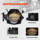 92mm Throttle Body Assembly with TPS IAC for GM Gen III LS1 LS2 LS3 LS6 LS7 LSX LS Throttle Body 4 Bolts Black