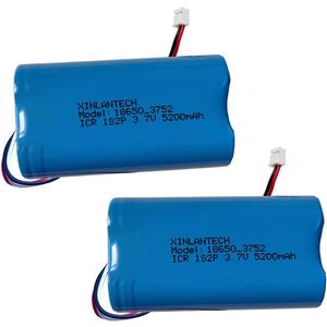 AOLIKES 5200mAh Battery Replacement for AOSU SolarCam P1 SE/ DC8L/C8L P1 Lite/C9E2CA11 SolarCam D1 SE / D1 Classic / C6L WirelessCam Lite Battery -2 Pack