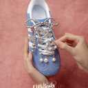 DoDoBeads 332 Pcs Junk Socks Charms Kit, Silver Shoe Charms for Sneakers, Pearl and Rhinestone Sock Charm with Safety Pins, DIY Accessories for Decorating and Personalizing Socks