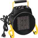 Outdoor Heaters for Patio, 1500W Electric Garage Heater with Overheat Protection, 3S Fast Heating, 3 Modes, Portable Space Heater for Patio, Garage, Greenhouse, Indoor, Black