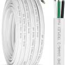 10/3 Marine Wire 10 Gauge Marine Grade Wire 10AWG Triplex Tinned Copper Boat Cable,10 Gauge OFC Oxygen Free Copper Cable for Automotive RV Boat Speaker Solar Outdoor - 10ft