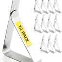 12 Pack Tablecloth Clips - Heavy Duty Picnic Table Clips, Stainless Steel Table Cloth Cover Clamps, Table Cloth Holders Ideal for Restaurant Picnics