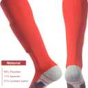 APTESOL Knee High Soccer Socks (1/3/5 Pair) Team Sport Cushion Athletic Socks for Kids Youth Adult (XS)