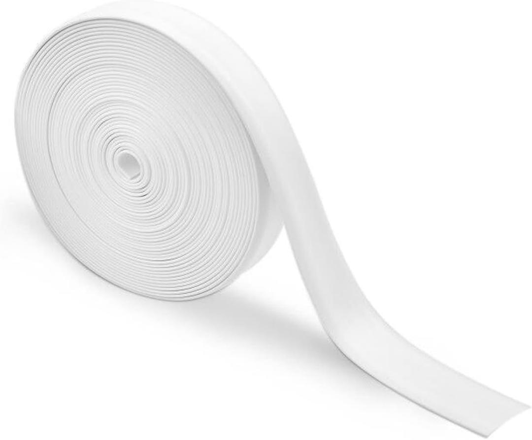 RVMATE RV Vinyl Insert Trim, 1 Inch Wide, 100 Feet, Heavy Duty Trailer Trim for RV Camper Travel Trailer, White