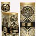 Billionaire Wraps - Natural Flavor Rolling Papers (Full Box) 25 Packs, 2 Sheets Each
