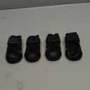 Waterproof Dog Shoes - Stylish Designed Shoes for Dogs - Dog Boots with Non-Slip Rubber Bottom Protects Paw from Hot or Cold Pavement, Dog Booties with Reflective Straps for Dogs Safety, Puppy Shoes. (Size 4: 2.17"Width 2.48"Length)