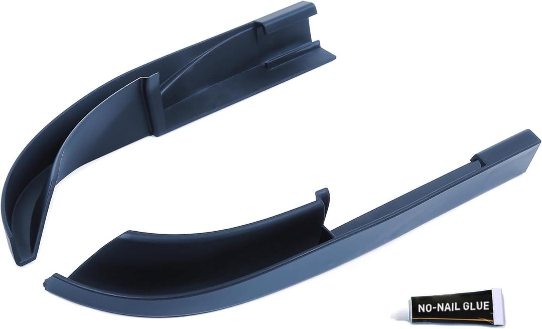 Savadicar Upgraded Version Rain Gutter Extensions, Roof Hard-Top ABS Rain Groove Diverter, Rainwater Deflector Compatible with 2007-2018 Jeep Wrangler JK JKU, Exterior Accessories, Black, 2 PCs