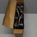 Sumind 8 Pcs 6" Oval LED Trailer Tail Lights, 24 LED Trailer Marker Lights 12v Brake Stop Ip67 Waterproof Sealed Flush Mount for Truck Rv Boat (Red and White)