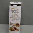 Kitchen Utensil Set - 11 Cooking Utensils - Colorful Silicone Kitchen Utensils - Nonstick Cookware with Spatula Set - Colored Best Kitchen Tools Kitchen Gadgets (Khaki)