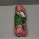 HyeFlora Artificial Flowers for Outdoors Fake Plants Outside Decoration, 12 Bundles Silk Pink Morning Glory with Eucalyptus UV Resistant Look Real Faux Flowers for Planter Front Door Yard Gardens Home
