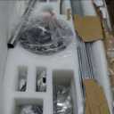 72 lnch lndustrial Celing Fan with Light and Remote Control,Large Brushed Nickel