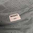 Swimsuit Coverup Summer Dresses for Women Vacation Essentials Eyelet Crew Neck Loose Sleeveless Twisted Dresses, Size 3XL