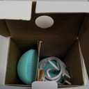 PRITECH Silicone Face Scrubber, Rechargeable Facial Cleansing Brush with Heat Massage End, Vibrating Exfoliator Scrubber for Deep Cleaning, Waterproof Face Brush for Women and Men (Green)