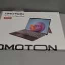 OMOTON Wireless Keyboard for Microsoft Surface Pro 7/7+/6/5/4/3 12.3 inch ONLY, Bluetooth Connection, Ultra-Slim Keyboard Type Cover with Touchpad, 7 Colors Backlit and Rechargeable, Grey