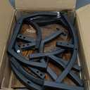 EVAWOO Plant Stand Indoor with Grow Light - 8 Tiered Plant Shelf Indoor, Corner Plant Stand, 49" Tall Plant Shelf with Lights for Indoor Growing, Lighted Flower Holder for Living Room, Balcony, Black