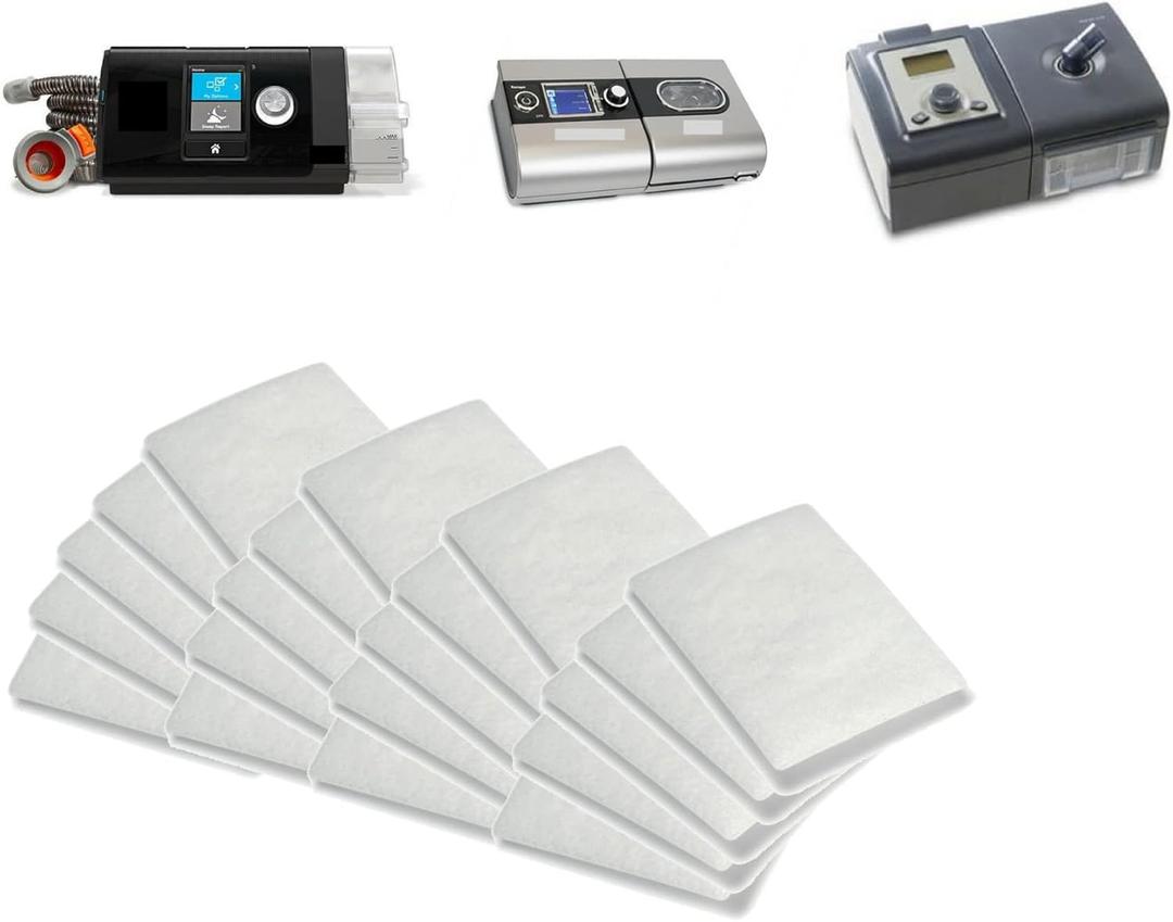 20-Pack Disposable CPAP Filters for ResMed AirSense 10 / AirCurve 10 / S9 / AirStart Replacement CPAP Machine Filters for Dust, Pollen, Allergens, Clean Airflow, CPAP Therapy