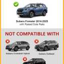 Tuyoung 300lbs Roof Rack Cross Bars Compatible with Subaru Forester 2014-2026 with Raised Side Rails (Not for Wilderness), Lockable Heavy Duty Aluminum Metal Lock Roof Rails Crossbars Luggage Racks.