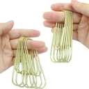 15Pcs 4 Inch Jumbo Paper Clips, Gold Coated Large Reusable Big Paperclips for Office School Home Document Organizing