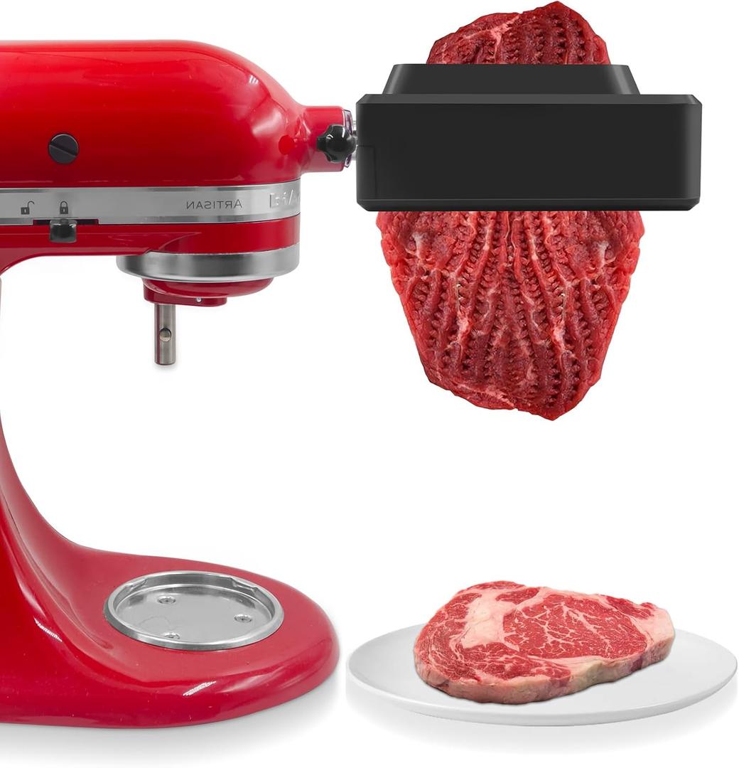 Meat Tenderizer for All Kitchen Aid Household Mixer,Meat Tenderizer Machine Attachment for Kitchen Aid Stand Mixers Accesssories (Black)