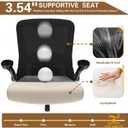 Ergonomic Office Chair - High Back Desk Chair with Adjustable Lumbar Support, Breathable Mesh Back, 330LBS Capacity, Easy Assembly (Matte Black)