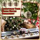 Shellwei 12 Pcs Christmas Music Note Ornament 3 Inch Christmas Tree Paper Honeycomb Hanging Decorations Music Note Themed Balls Ornaments for Xmas Tree Party Decoration(Fresh)