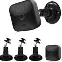 Blink Outdoor Camera Mount, 360 Degree Adjustable Indoor/Outdoor Wall Mount Bracket for Blink Home Security System Black 2 Pack