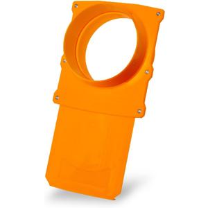 POWERTEC 6 Inch Blast Gate, Anti-Clog & Easy-Clearing Blast Gate for Dust Collector & Dust Collection Fittings, 1PK (70385)