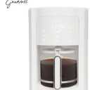ELLE 1.8L Digital Coffee Maker with Smart Touch Display Brew Strength Selection Programmable Washable Filter 12 to 14 Cup Capacity Automatic Shut Off 1000W White