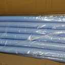 Poolvio Pool Vacuum Hose 40 Feet (12 x 40 Inch), 1.5 Inch Cuffs, Compatible with Most Inground Pool Automatic Cleaners, Blue