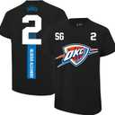 Ultra Game Boys NBA Official Standard Super Soft Fly High Players T-Shirt (7, Black)