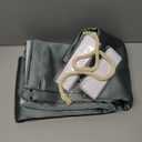 AJAZZ self Adhesive Portable 100% Blackout Curtains Simple and Easy to installBedroom Window Thermal Lnsulated Kitchen Room Darkening Black Small Drapes 1-Pack (Silver)