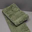 OLANLY Bathroom Rugs 47x24, Extra Soft Absorbent Chenille Bath Rugs, Rubber Backing Quick Dry, Machine Washable Bath Mats for Bathroom Floor, Tub and Shower, Home Decor Accessories, Sage Green