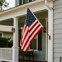 American flag 8x12 FT for Outside, Heavy Duty Polyester USA Flag Outdoor with Embroidered Stars, Sewn Stripes, US Flag with Brass Grommets for Indoor, Outdoor, All Weather