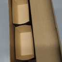 Tessco 60 Pieces Mini Paper Loaf Pans Disposable Rectangle Paper Baking Loft Pans for Quick Bread Small Pumpkin Breads, Microwave Oven Freezer Safe(3.1 x 1.5 x 1.7 Inch,Simple Style)