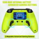 W&O Wireless Controller Compatible With Xbox One, Xbox Series X/S, Xbox One X/S, PC, With RGB LED Light, Mappable Buttons, 3.5mm Headphone Jack, With 2.4GHZ Wireless Adapter Gamepad (Electric Volt)