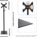 lesolar TV Floor Stand for 12 to 42 inch TVs Tilting Free Standing TV Mount VESA Stand with Height Adjustable and 360 Degree Swivel Floor TV Stand for Bedroom Living Room Corner