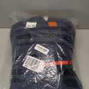 Kids Girls Boys One Piece Snowsuits Colorful Ski Suits Jumpsuits High Collar Hood Zipper Waterproof Jackets Winter (11-12 Years, Navy)