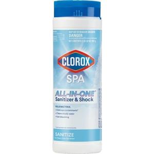 Clorox Pool&Spa Spa Water All-in-One Sanitizer & Shock, Destroys Contaminants, Clears Cloudy Water, 2LB (Pack of 1)
