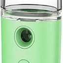 USB Mini Portable Facial Sprayer Humidifier Nano Face Steamer Handheld Face Hydrating Machine (Green)