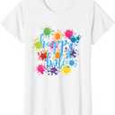 Happy Holi , For Women Men Kids Color India ,Hindu T-Shirt, (S Ladies)
