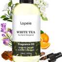 Lopeie White Tea Diffuser Oil Essential Oil for Diffuser, Air Freshener & Room Spray Long-Lasting with Notes of Tea, Neroli & Bergamot Hotel Scent for Ultrasonic & Waterless Diffusers, 4.1 Fl Oz