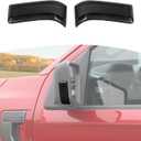 For F150 Outside Mirror Light Cover Trim Fit for Ford F150 2021-Present Smoked Black Exterior Accessories 2 Pcs