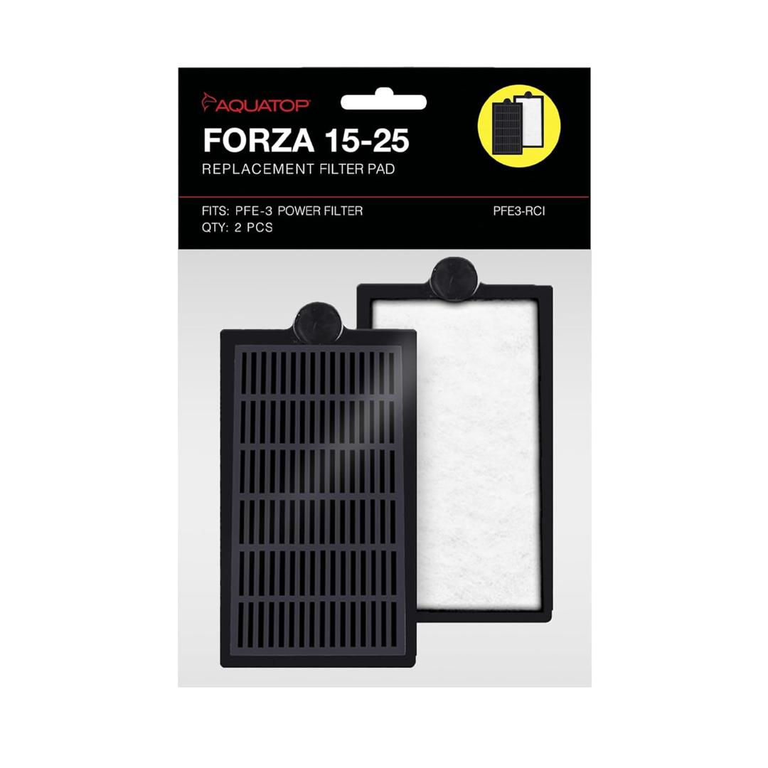 AQUATOP Replacement Filter Inserts with Premium Activated Carbon for FORZA PFE-3-2 Pack, Aquarium Filter Cartridges, PFE3-RCI