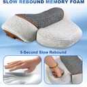 3-in-1 Neck Massager Pillow, Neck Massager for Pain Relief Deep Tissue, with Heating and Cervical Traction, 3D Ergonomic Cervical Hump Corrector Massage for Home Office