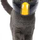 Pet Safety - Cat & Dogs Motorcycle Helmet - Full Face, Bike Riding & Outdoor (Black)