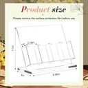 Dunzoom 1 Pc Freestanding Acrylic Bookmark Display Holder for Business Multiple No Assembly Required 2'' Bookmark Organizer Stand for Vendors Retail Store Craft Show (One-Layer 4 Slots)