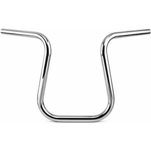10" Rise 1" Ape Hanger Handlebar Chrome Motorcycle Handlebar Compatible with Sportster XL883 XL1200 Softail Cruiser Bikes Shadow Intruder Vulcan Drag Star Custom (Chrome, 10inch)