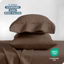 Bare Home Microfiber Pillow Cases - Standard Size Set of 2 - Cooling Pillowcases - Double Brushed - Cocoa Pillowcases 2 Pack - Easy Care (Standard Pillowcase Set of 2, Cocoa)