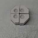 DEWEL Anti Vibration Pads for Washing Machine, 8 Pcs Washer and Dryer Pedestals Stackable Double Heighten Rubber Anti Vibration Pads, Shock Absorption & Non-Slip Floor Protection for Laundry Room